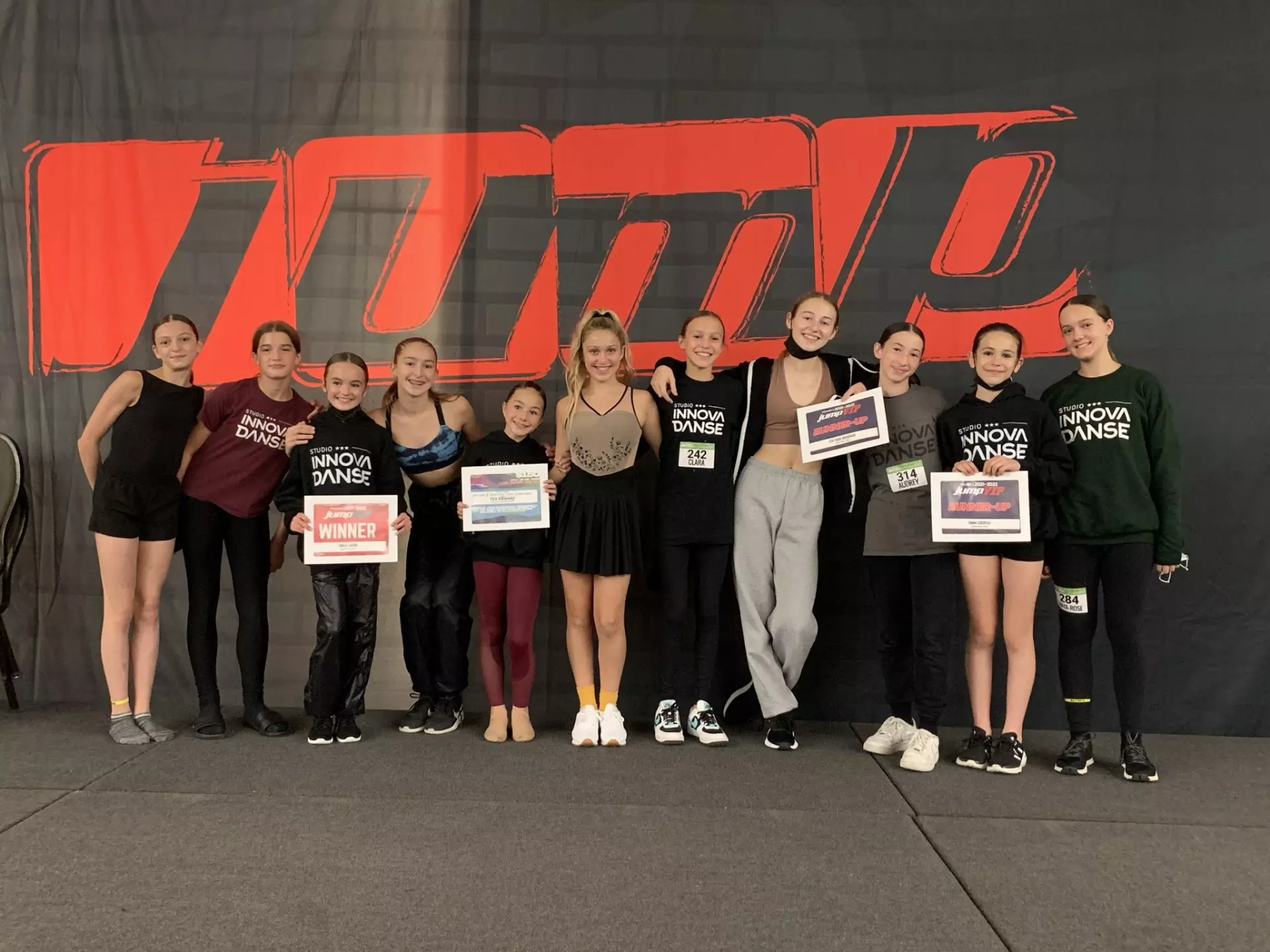 Participantes compétition de danse Jump 2021